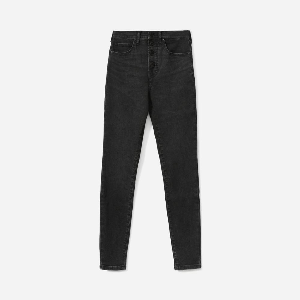 black button up skinny jeans