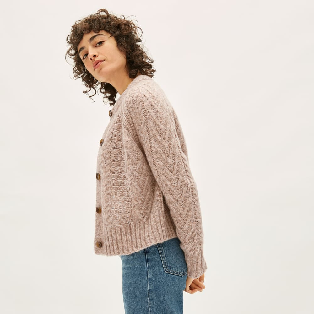 everlane cable knit sweater