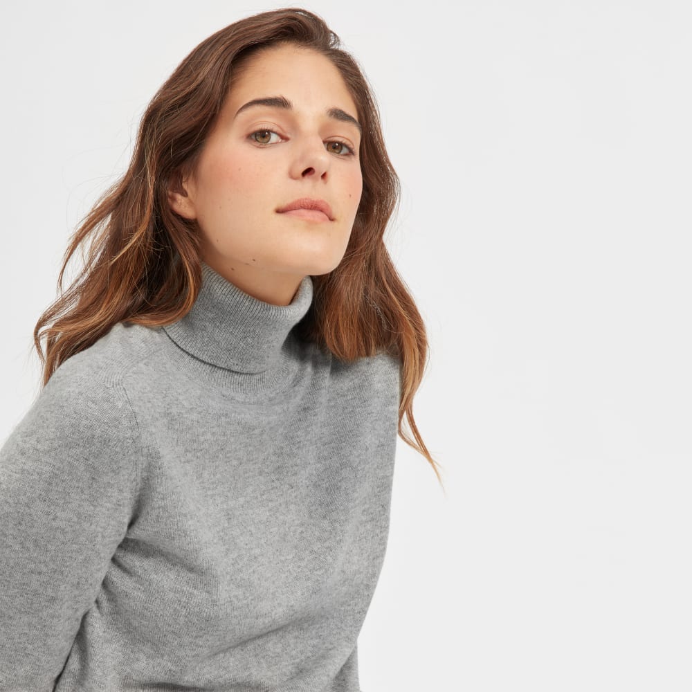 turtleneck sweater grey