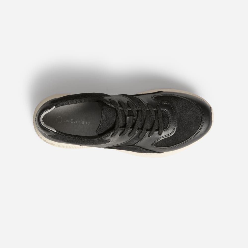 black supportive trainers