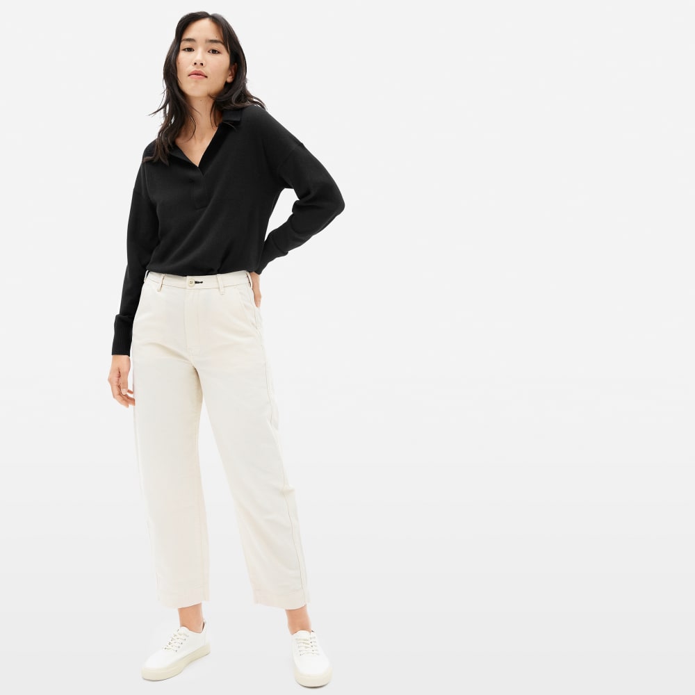 everlane cashmere polo