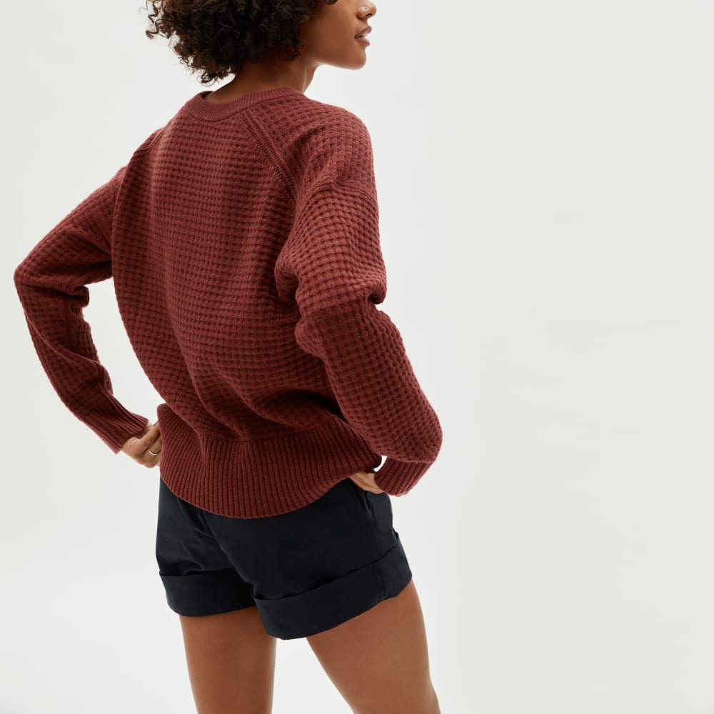 everlane waffle sweater