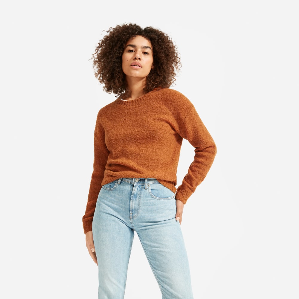 everlane teddy crew neck sweater