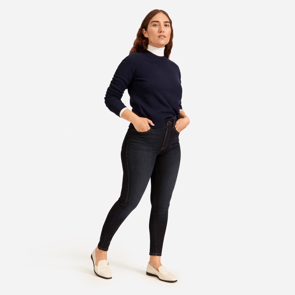 everlane curvy high rise skinny