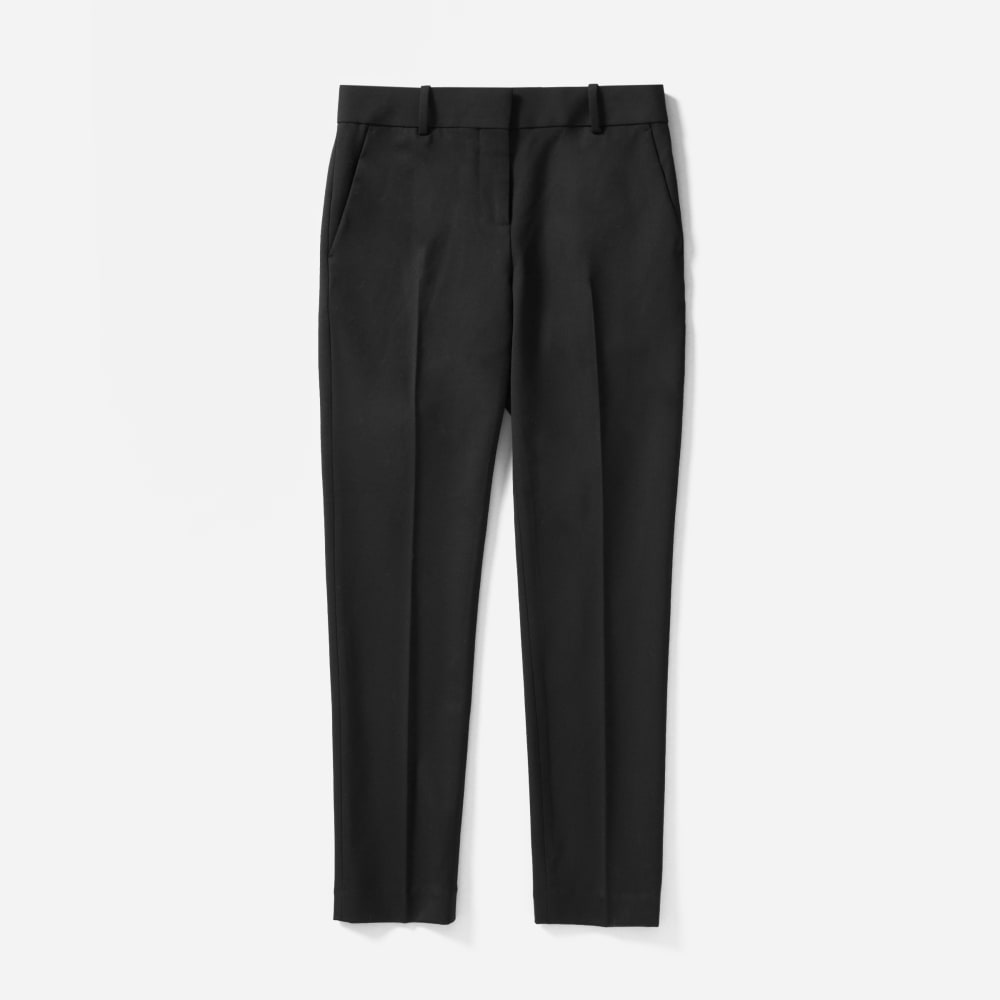 skinny wool trousers