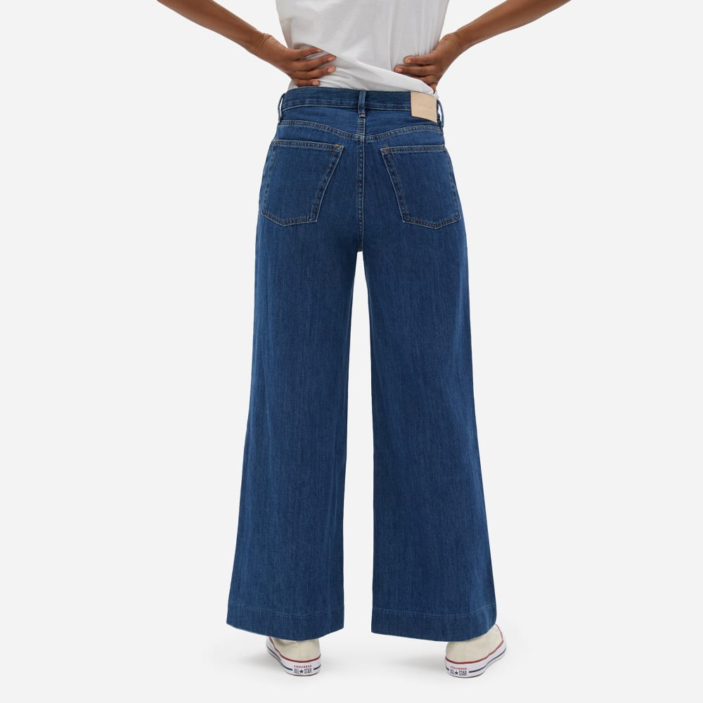 wide leg soft denim jeans