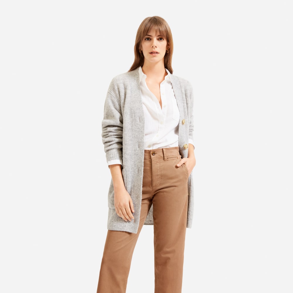 alpaca cardigan everlane