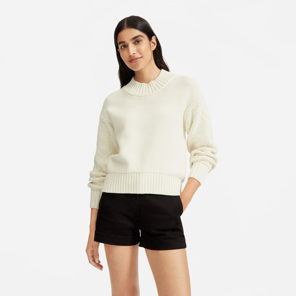 cable cotton sweater