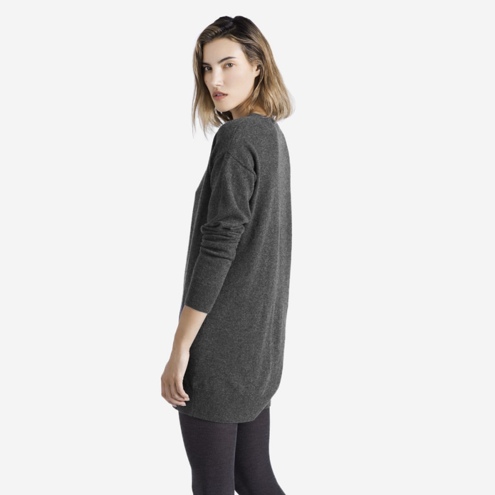 black tunic cardigan