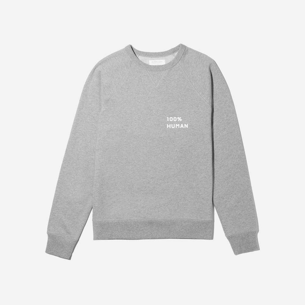 everlane 100 human sweatshirt