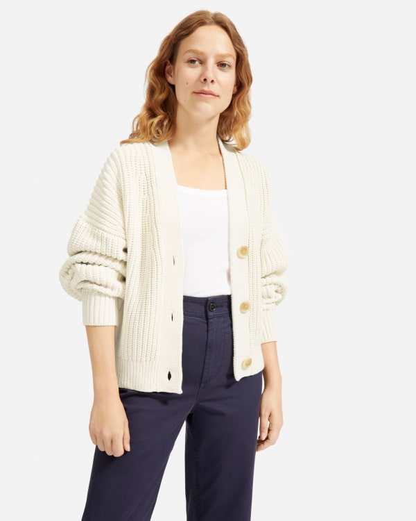 everlane chunky cardigan