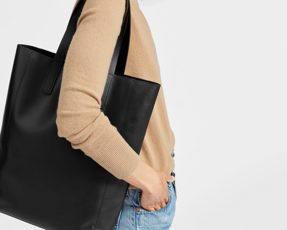 everlane leather tote