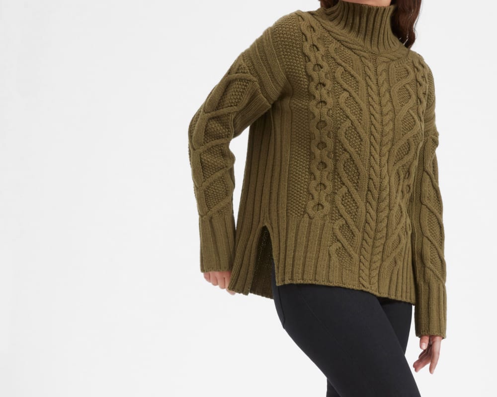 The Wool Cashmere Cable Turtleneck – Everlane The Wool Cashmere Cable Turtleneck – Everlane