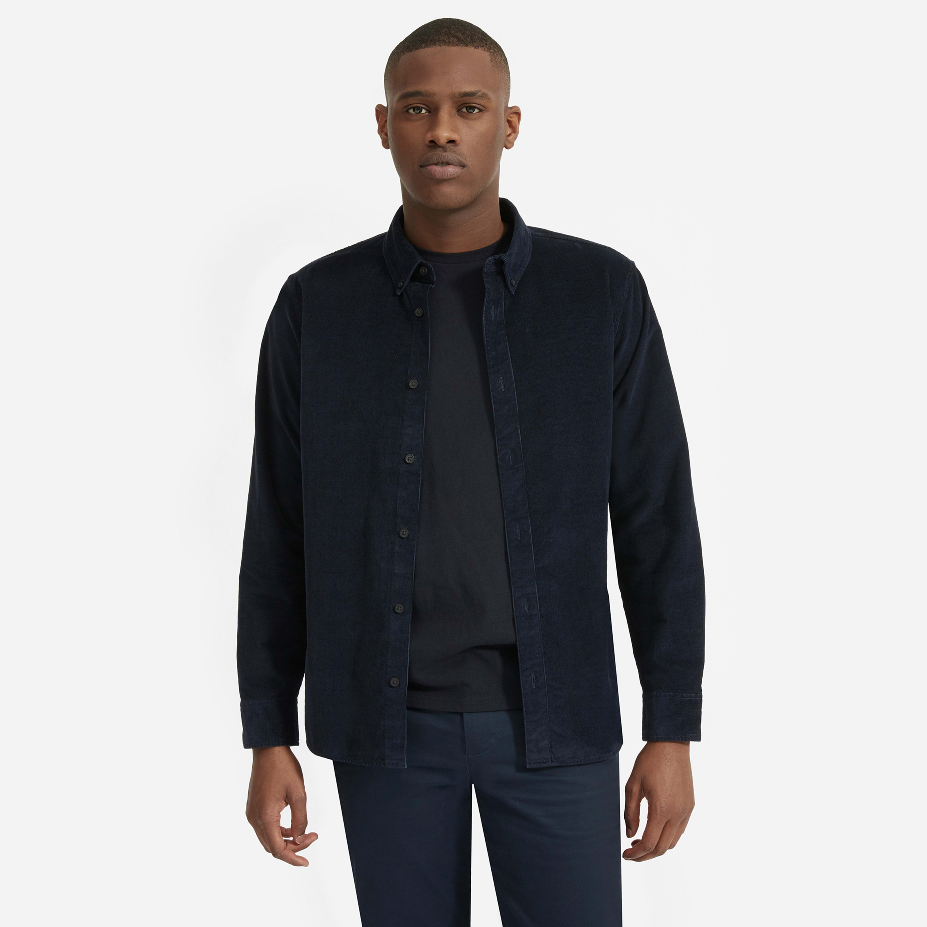 Men's Corduroy Shirt by Everlane in Navy, Size XS