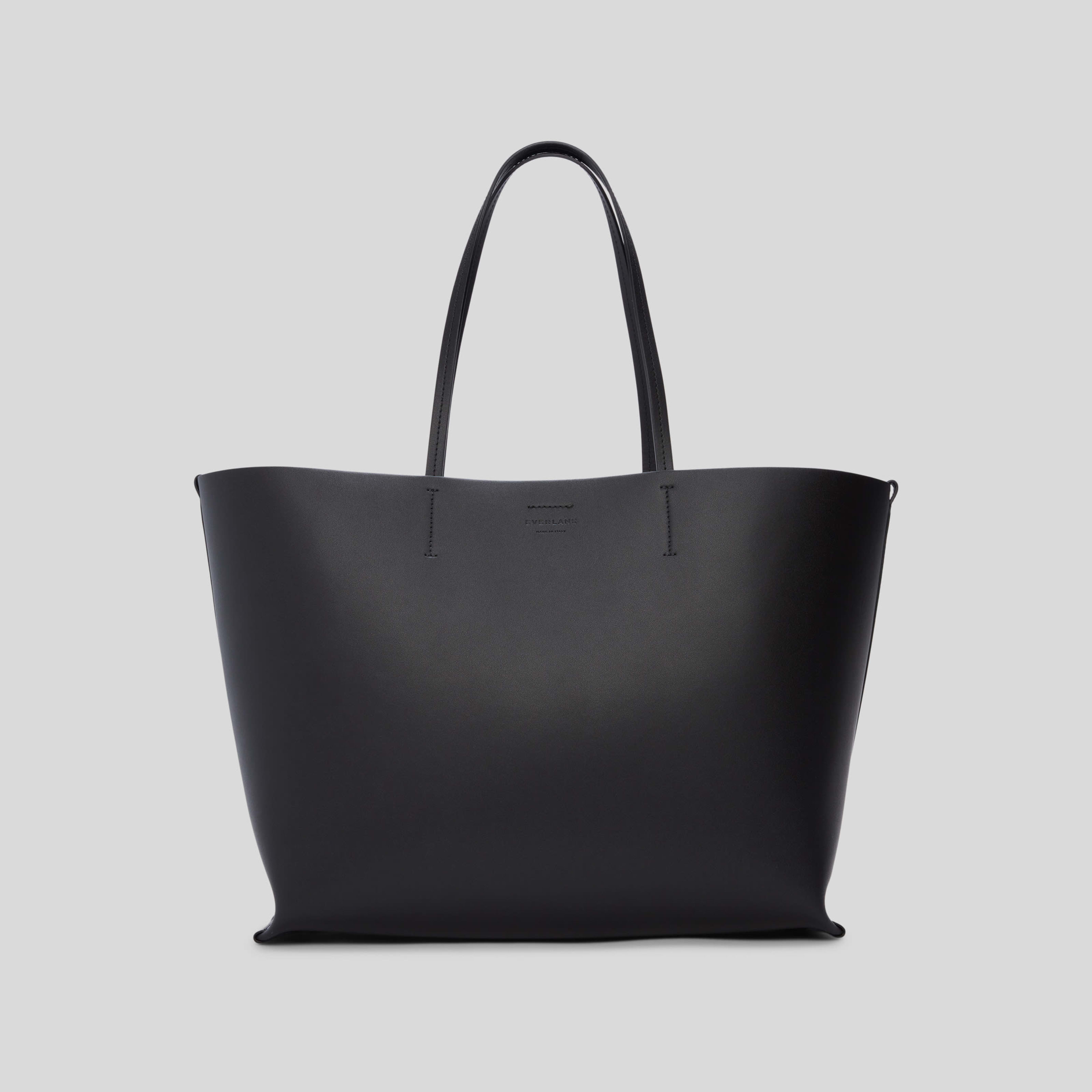 women's luxe italian leather tote bag by everlane in black