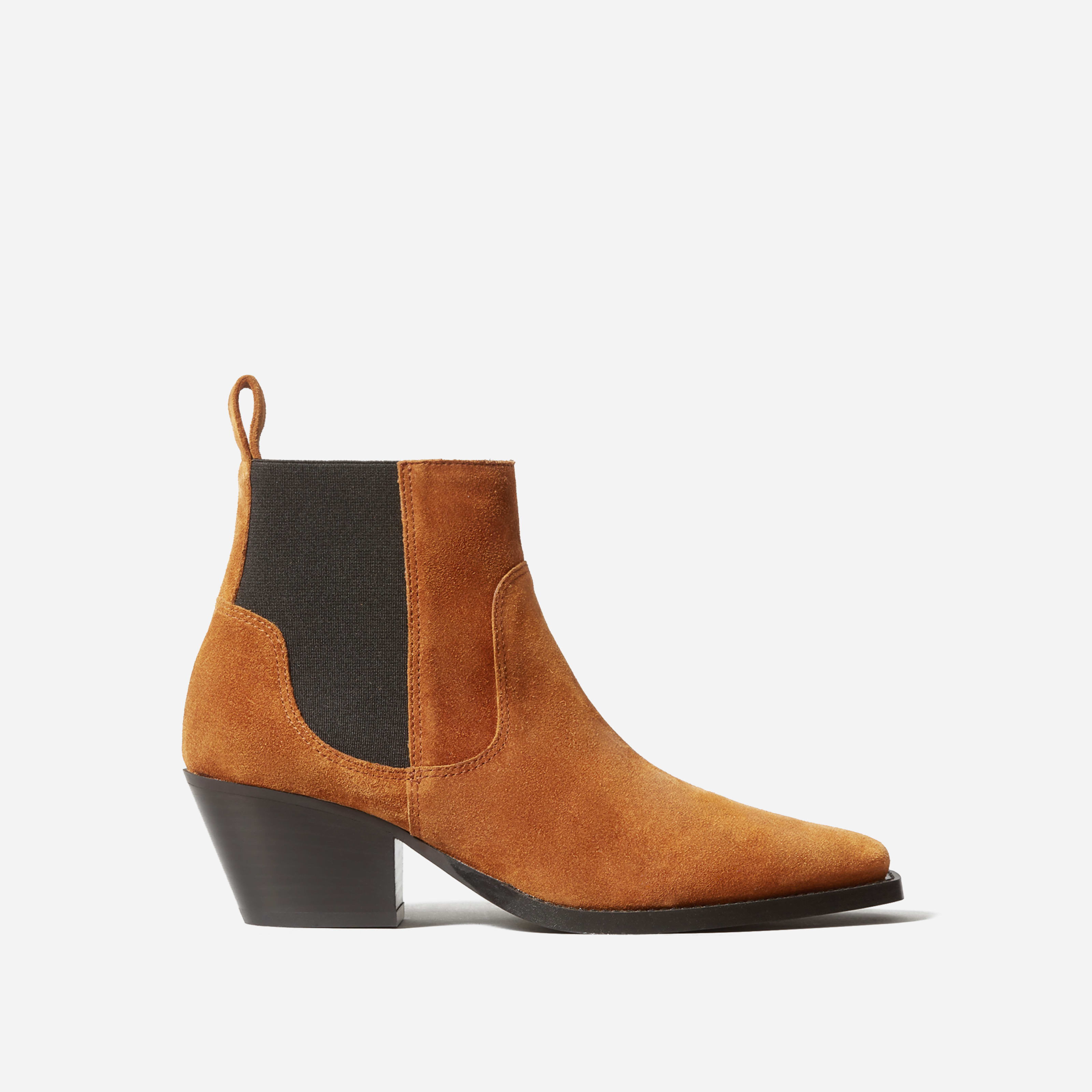 western boot by everlane in russet, size 6