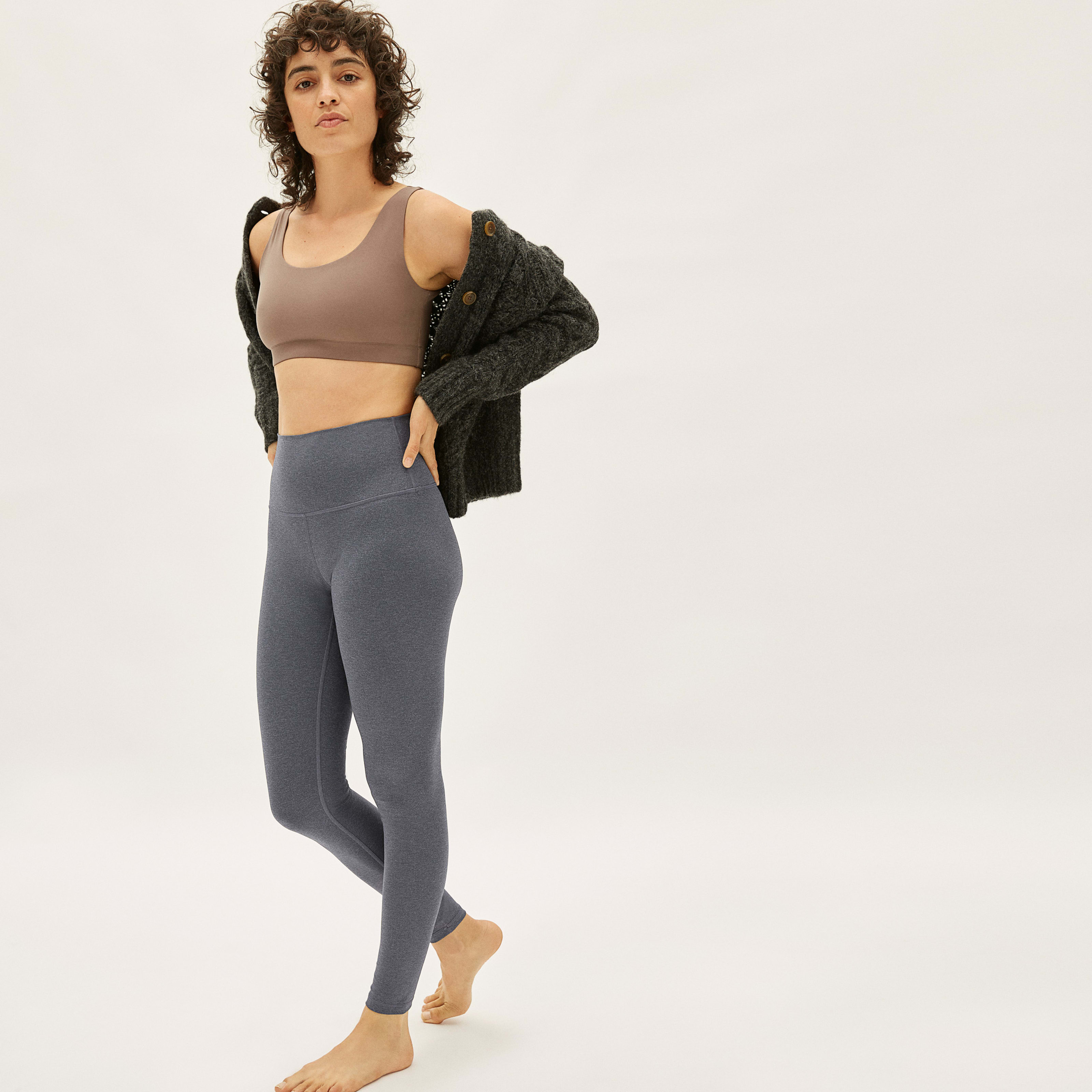 Women's Perform Legging by Everlane in Heathered Charcoal, Size XXXL