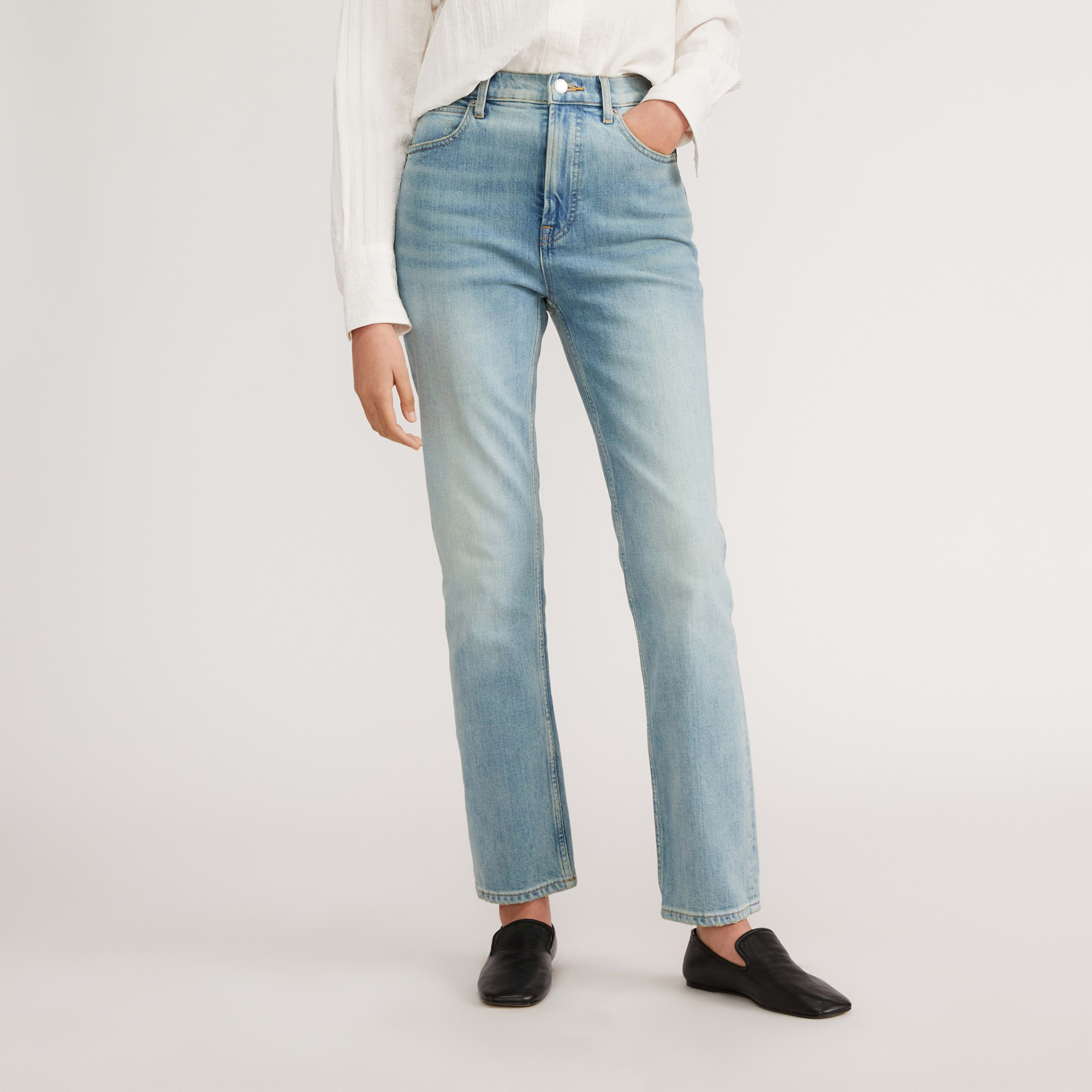 women's way-high slim jean by everlane in vintage light, size 23