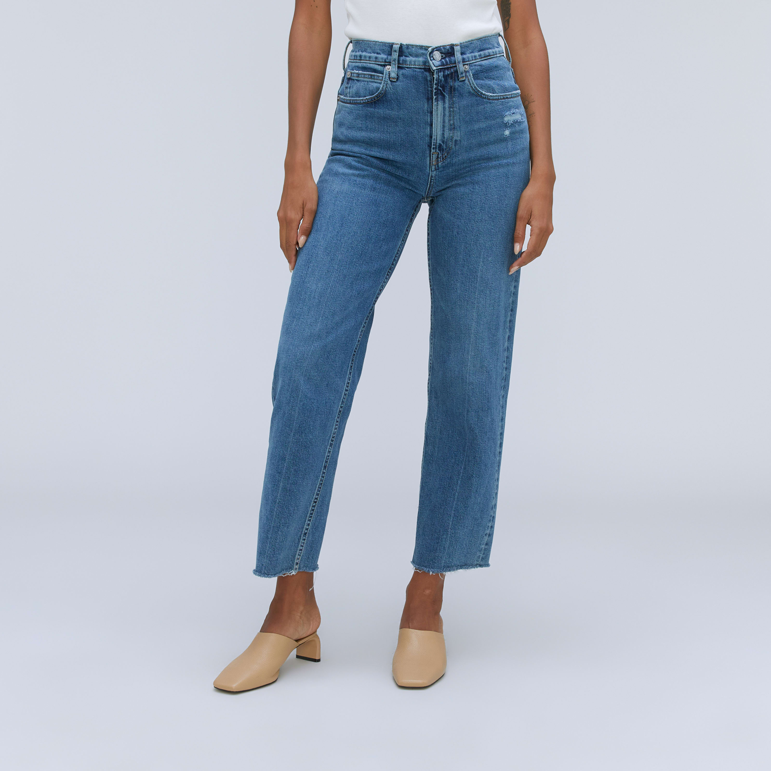 women's way-highâ® jean by everlane in distressed, size 33