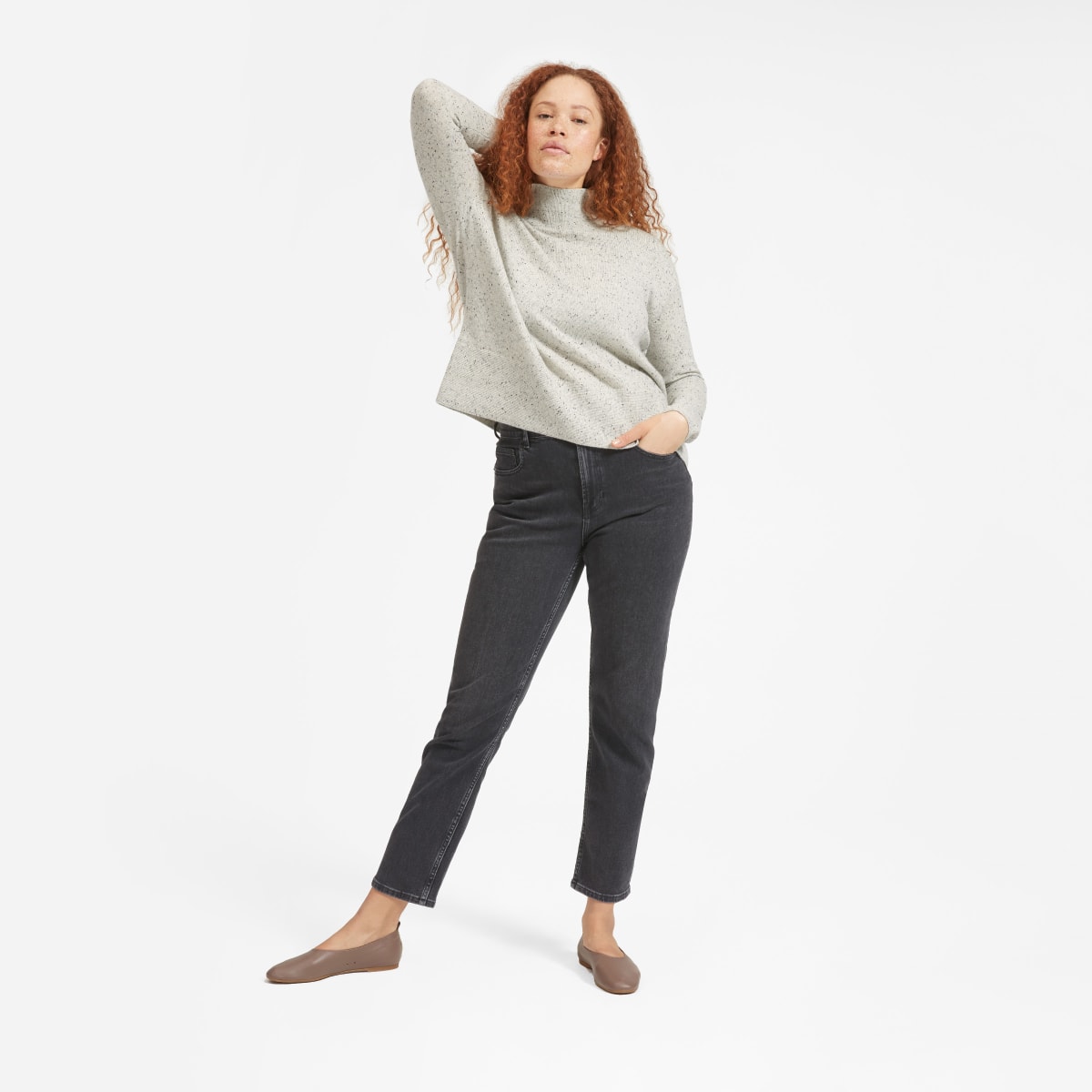 everlane cashmere square turtleneck
