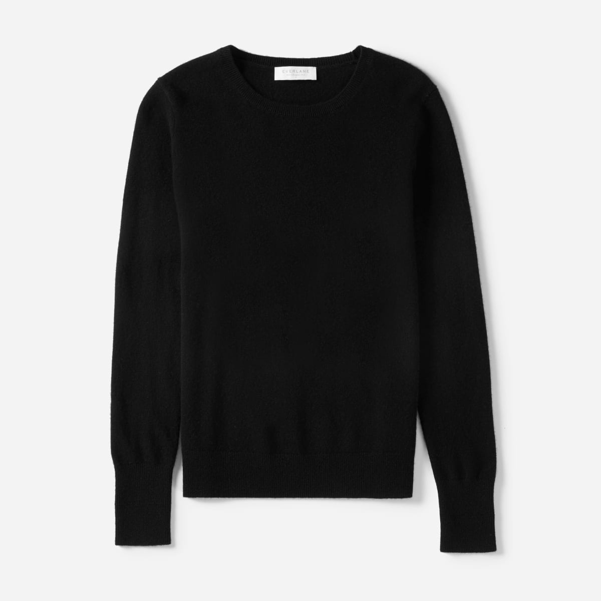 black crew sweater