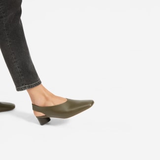 the square toe slingback