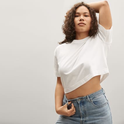 Cropped White Tops, White Crop Tops