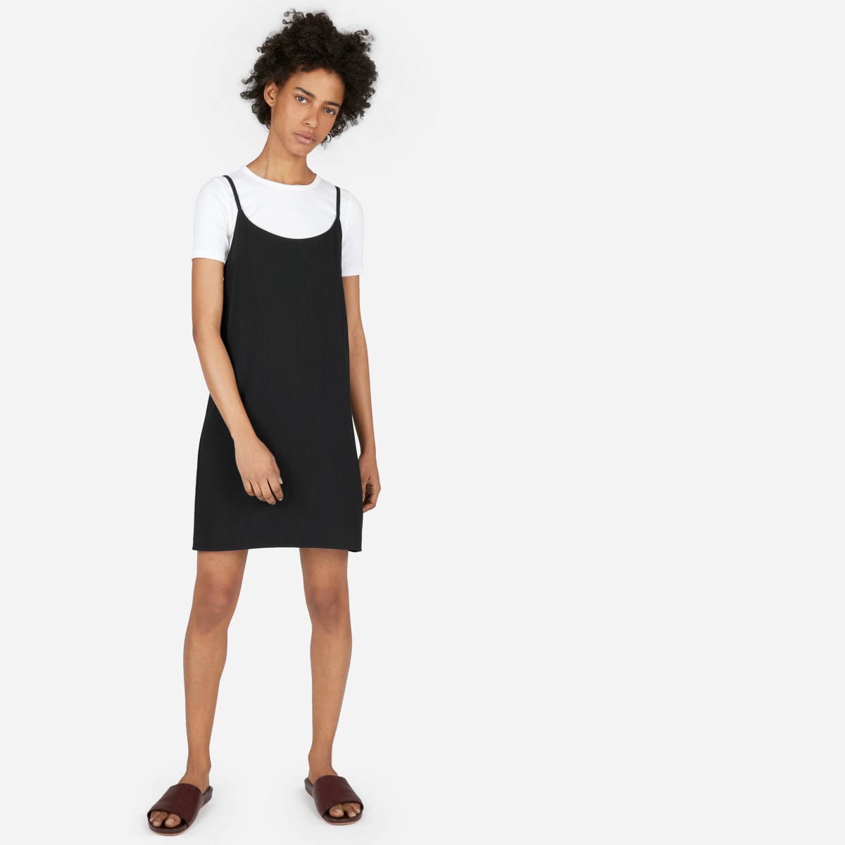 everlane goweave slip dress