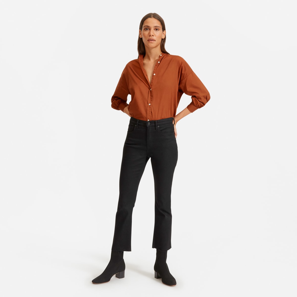 Everlane kick crop jeans