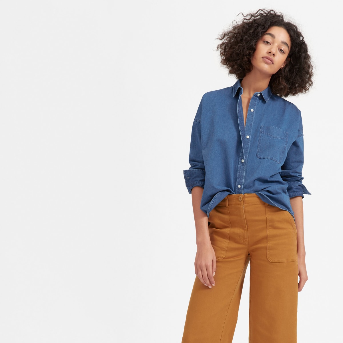 everlane denim shirt