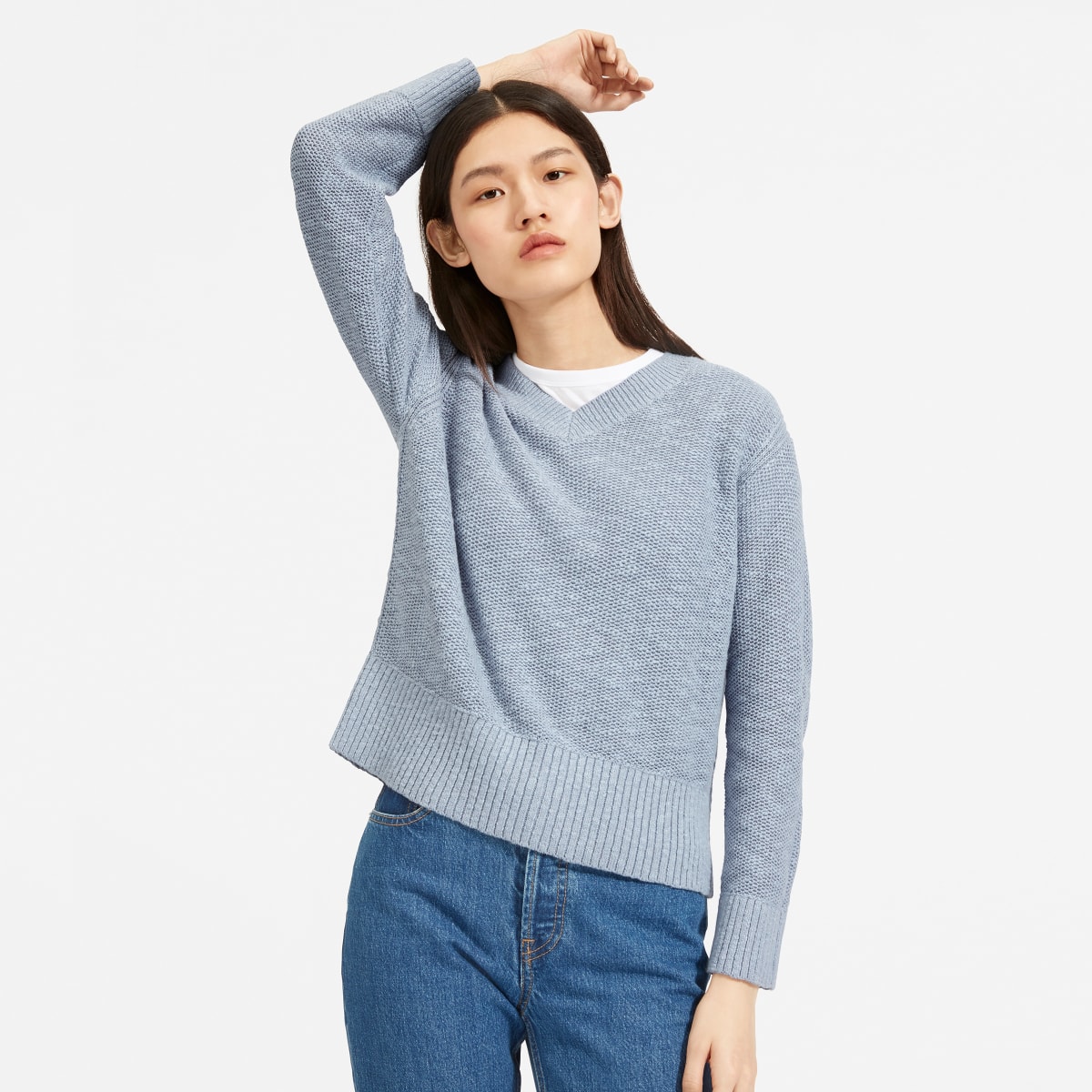 Women S Cotton Linen V Neck Everlane