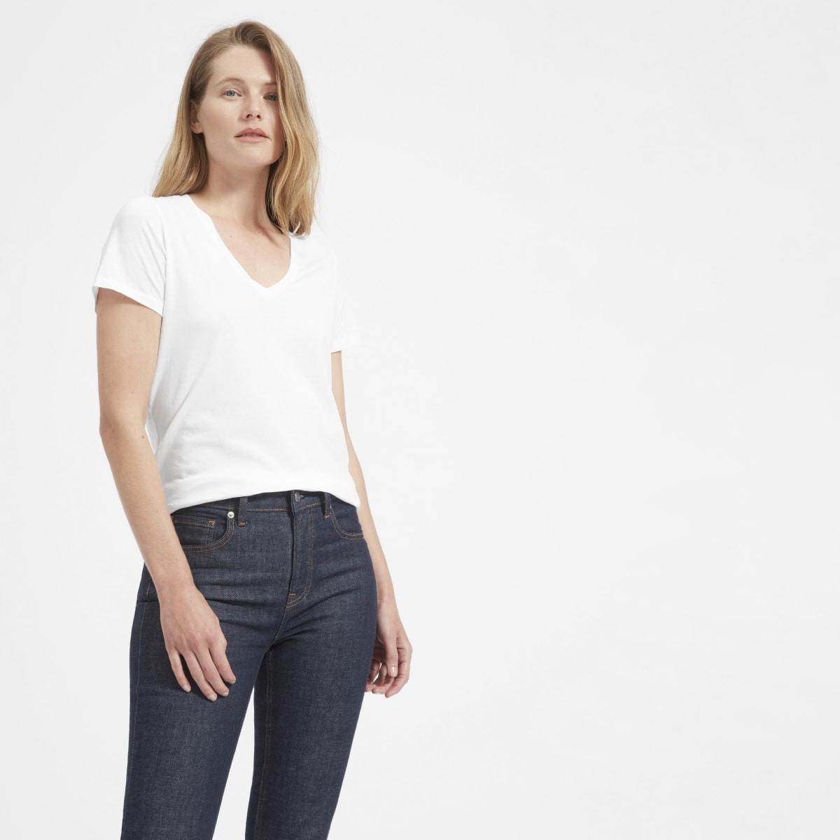 Women S Cotton V Neck Everlane