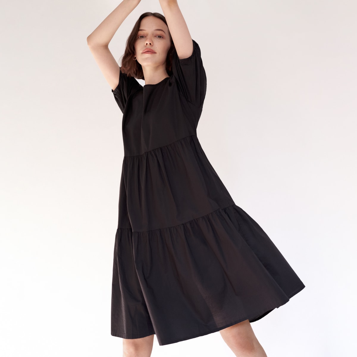 tiered cotton dress