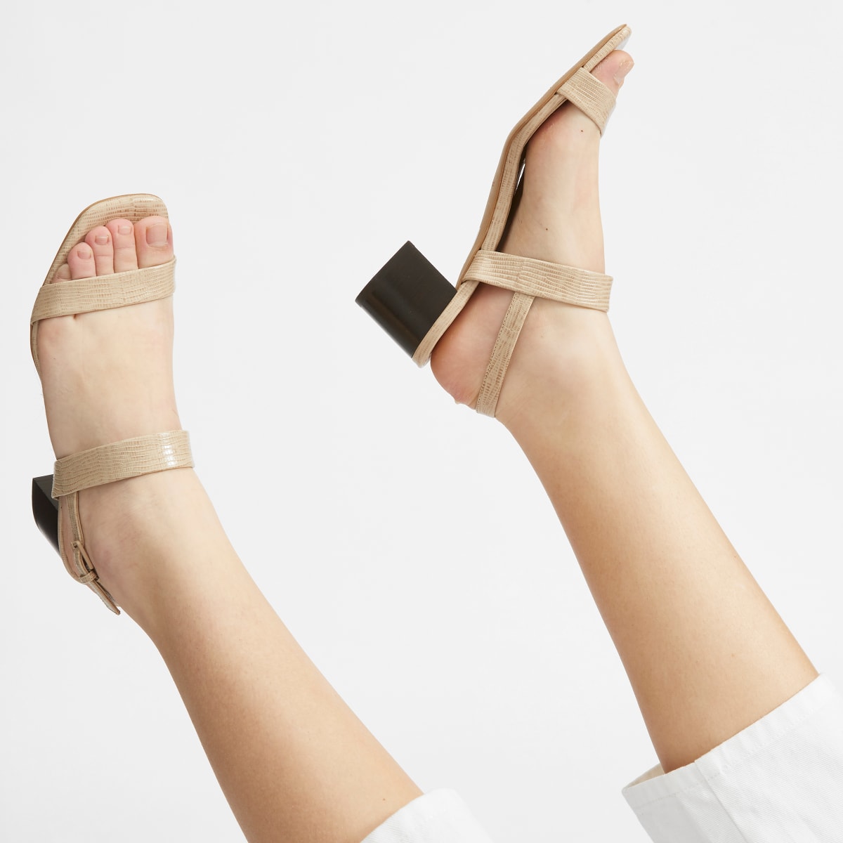 Everlane double strap block heel
