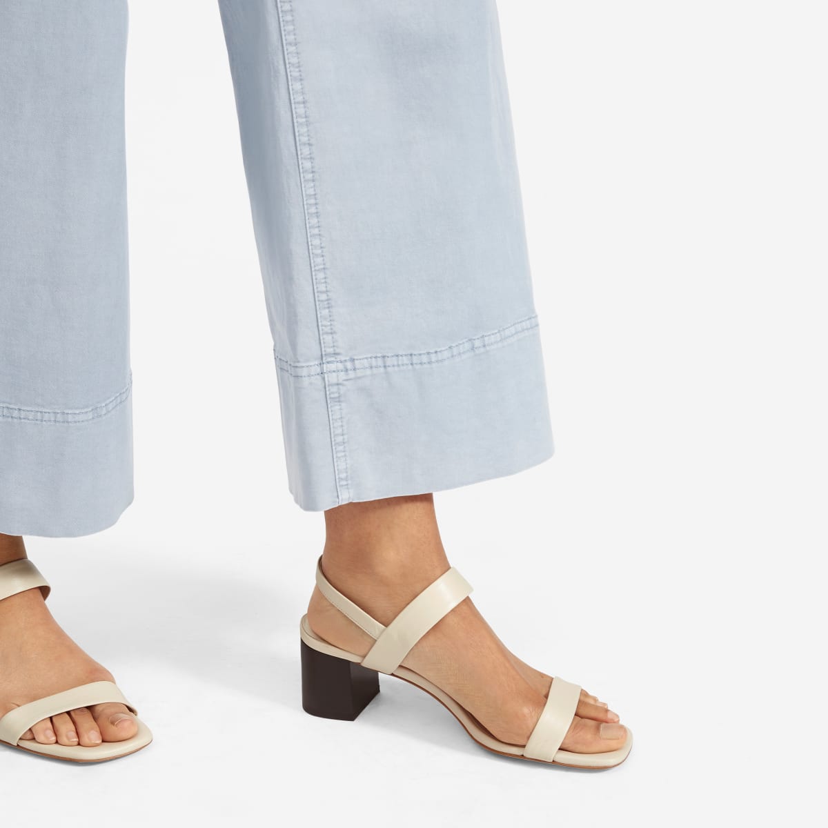 2 strap block heel sandal