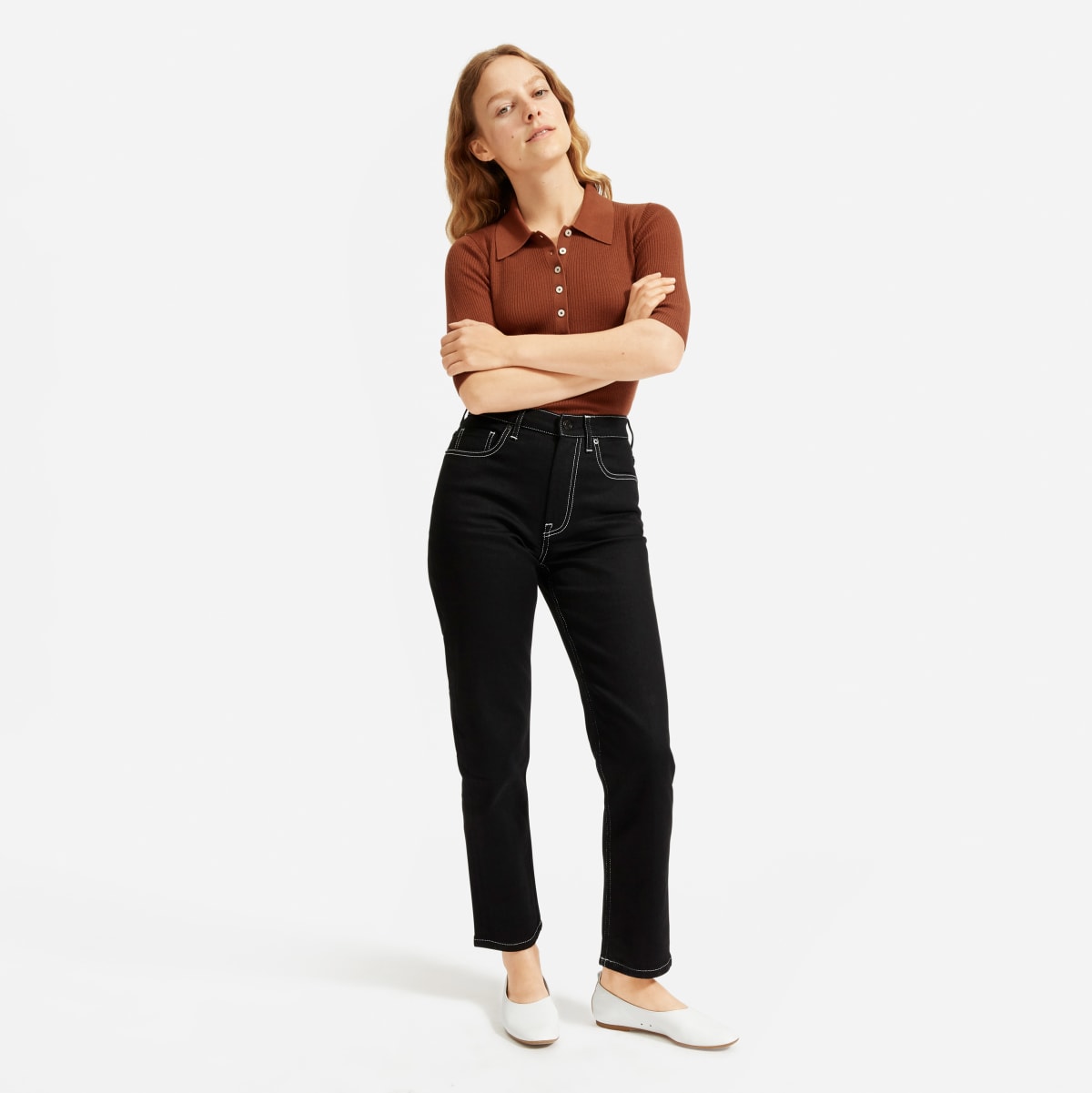 Women S Italian Merino Rib Polo Everlane