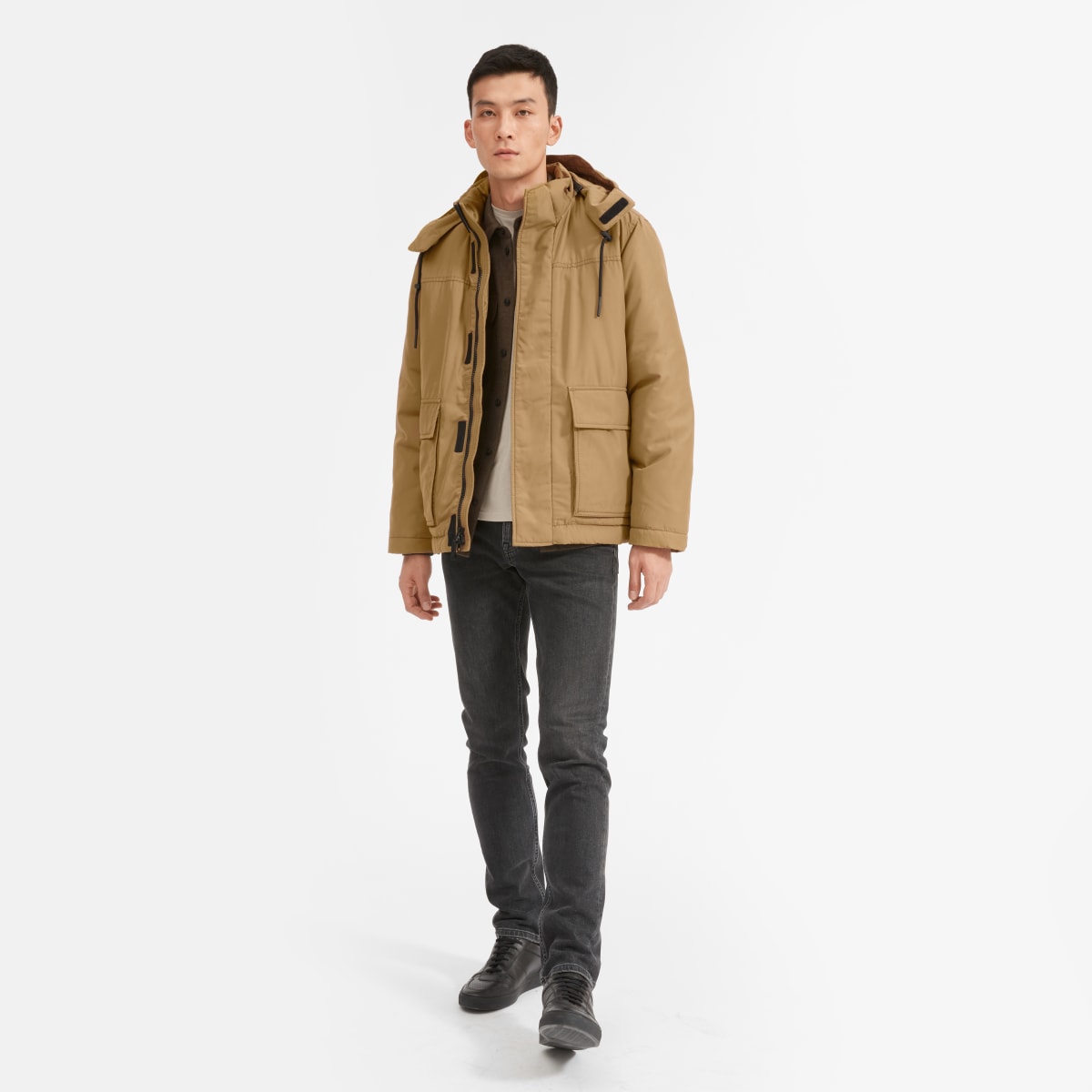 Men's ReNew Short Parka - Ochre | Everlane