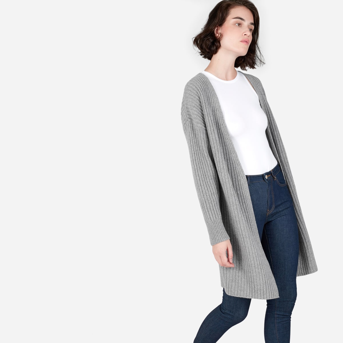 oversized ribbed cardigan