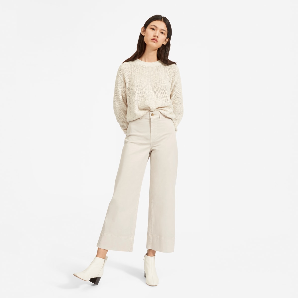 Wide leg chinos womens clearance