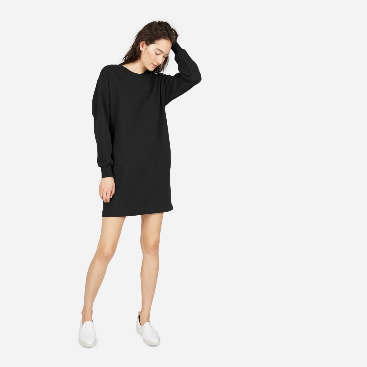 french terry sweatshirt dress