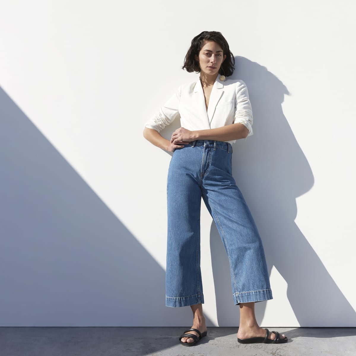 everlane wide leg denim