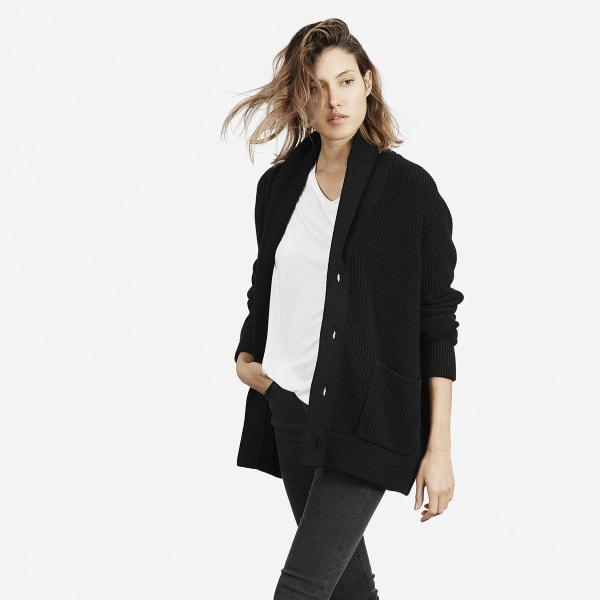chunky knit boyfriend cardigan