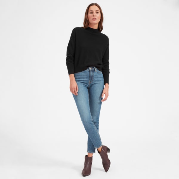 everlane mock neck cashmere