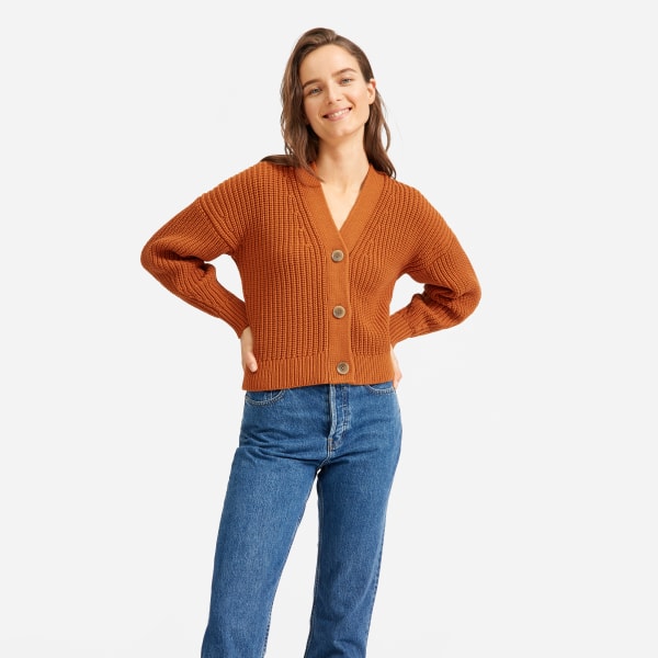 the texture cotton cardigan everlane