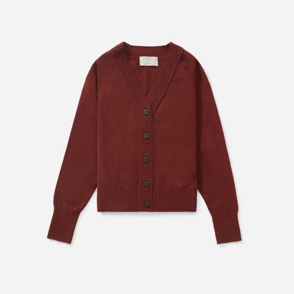 everlane recashmere varsity cardigan