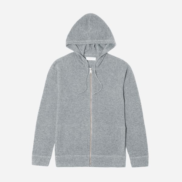 mens cashmere zip hoodie