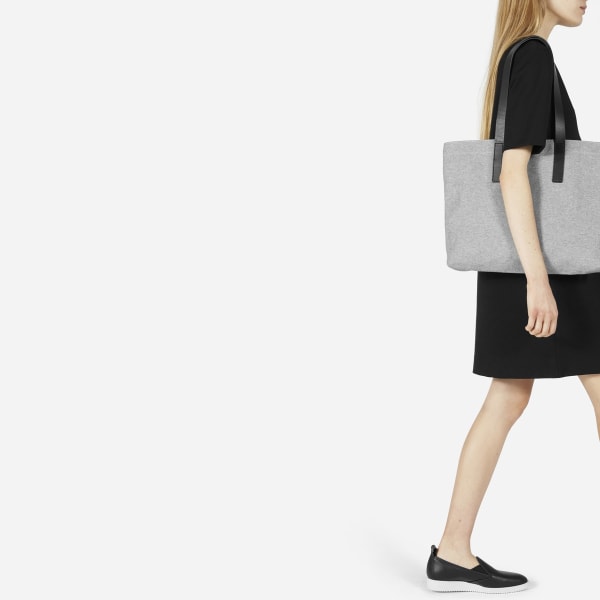 everlane twill zip tote