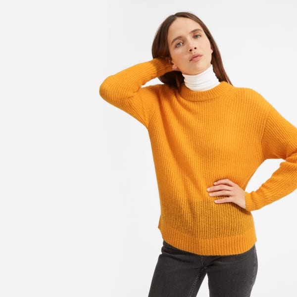 everlane oversized alpaca crew