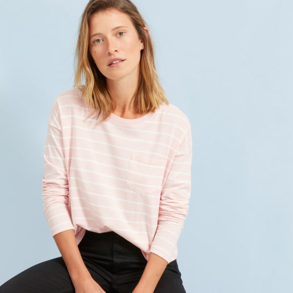 Everlane long sleeve box cut tee clearance