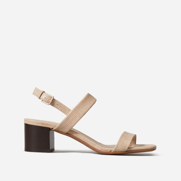 2 strap block heel sandal
